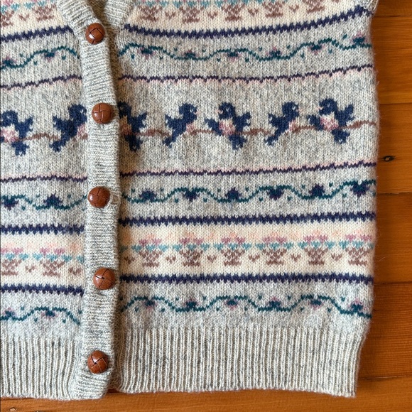 Vintage Woolrich Women's Gray Knit Sweater Vest Size XL - Picture 5 of 6